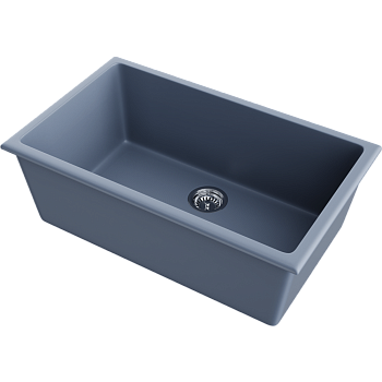 Фото Кухонная мойка Omoikiri Okinoshima 76-U/I-SB 4997148 smoky blue