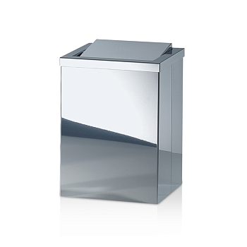 Фото Корзина Decor Walther Corner 0610170 для мусора напольная 20x20x30 см, сталь полированная