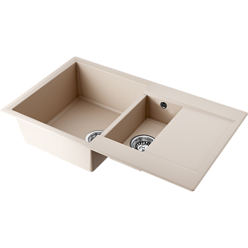 Фото Кухонная мойка Omoikiri Daisen 86-2-SA 4993478 бежевый