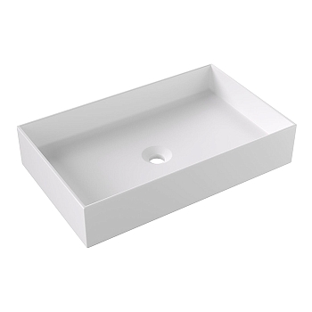 Фото Раковина Alice Hide 31130109 накладная 60 см, цвет белый матовый