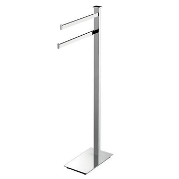 Фото Стойка Colombo Units B9103.CR с двойным полотенцедержателем H86 см, L36,5 см, хром