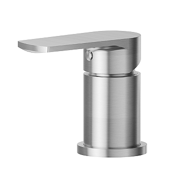 Фото Смеситель Newform Haka 72086.59.066 на борт ванны, нержавеющая сталь браш браш