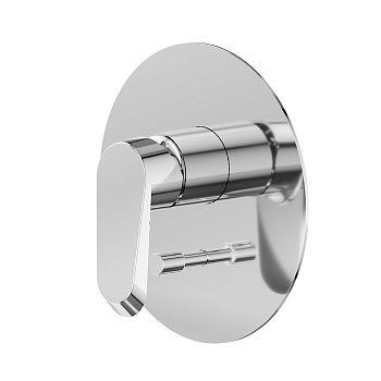 Фото Смеситель Newform Nio 68970E.21.018 для душа с переключателем на 2 потока и ручным душем, хром глянец