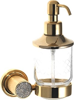 Фото Дозатор жидкого мыла Boheme Royal Cristal 10932-G подвесной золото