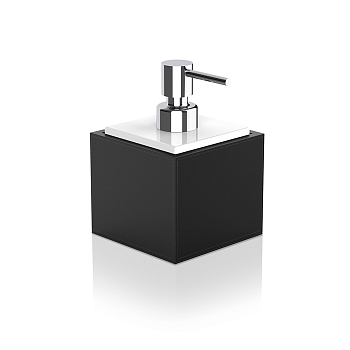 Фото Дозатор Decor Walther Brownie 0937160 настольный, хром/черный