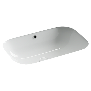 Фото Раковина Ceramicanova Era CN15007 встраиваемая под столешницу 61,5 × 41 × 19 см, белый глянцевый