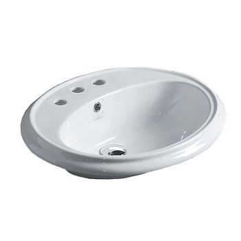 Фото Раковина Simas Arcade AR859bi*3 встраиваемая 61 см, цвет белый