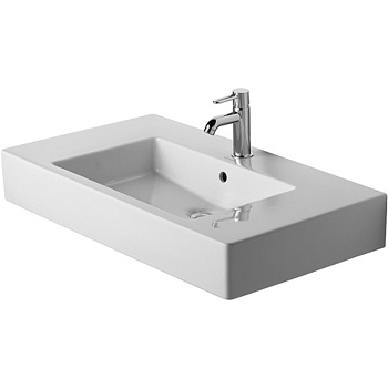 Фото Раковина Duravit Vero 0329850000 подвесная 85 см, цвет белый