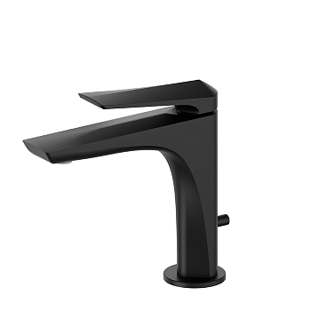 Фото Смеситель Newform Delta Zero 72210.01.093 для раковины с донным клапаном, черный матовый