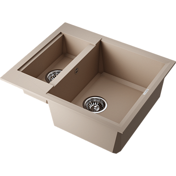 Фото Кухонная мойка Omoikiri Sakaime 60-2-SA 4993910 бежевый