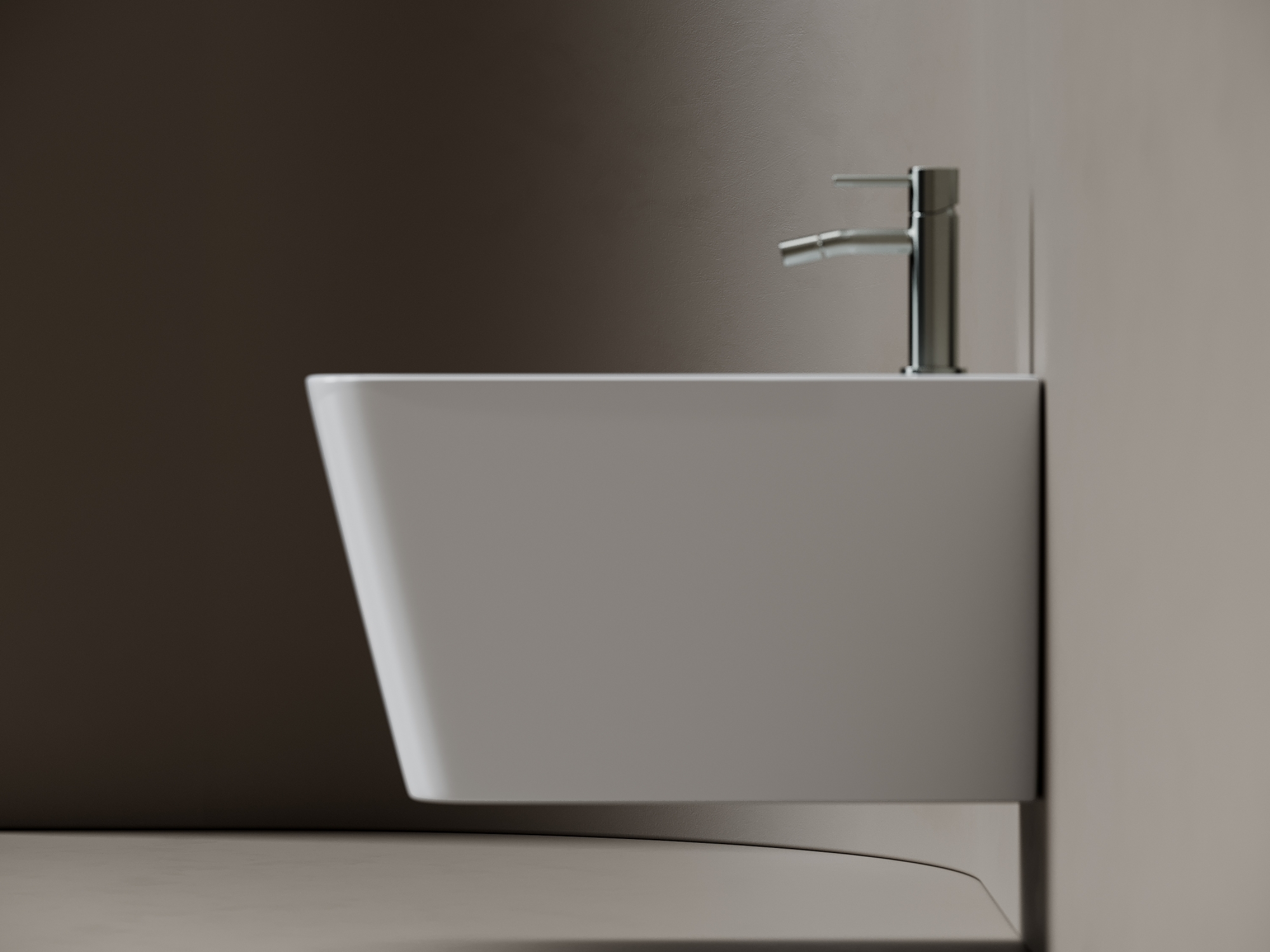 Фото Биде Ceramicanova Miro CN11004 подвесное, белый глянцевый