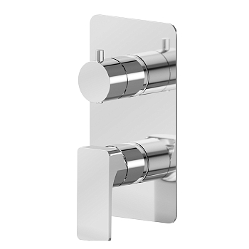 Фото Смеситель Newform B-Easy 72674E.21.018 для душа с переключателем на 2 потока, хром глянец