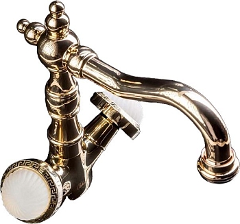 Фото Смеситель для раковины Boheme Satin 292-ST золото