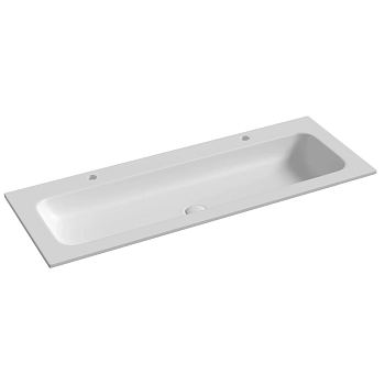 Фото Раковина Ceramicanova Grace CN7016MW мебельная 121 × 45,7 × 13,7 см, белый матовый