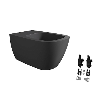 Фото Биде подвесное Alice Wunder 45010108SET чёрный матовый