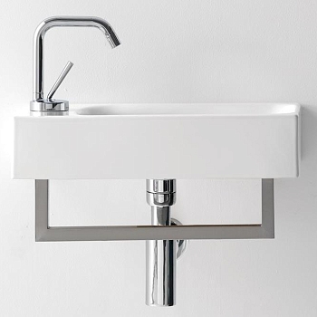 Фото Раковина Kerasan Cento 353701L*1 подвесная 45 см, цвет белый