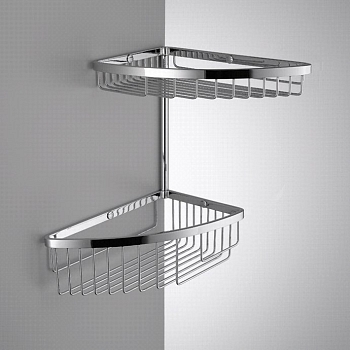 Фото Полка Colombo Angolari B9609.CR подвесная хром глянец