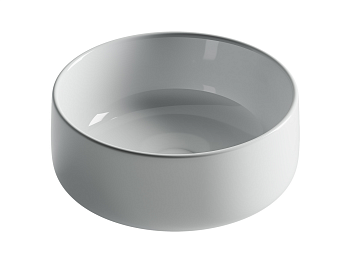 Фото Раковина Ceramicanova Element CN5047 накладная 35,5 × 35,5 × 15 см, белый глянцевый