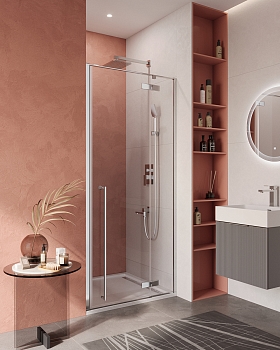 Фото Душевая дверь Cezares LINER-B-12-100-C-Cr-R