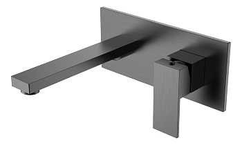 Фото Смеситель для раковины Boheme Qubic 475-GM графит