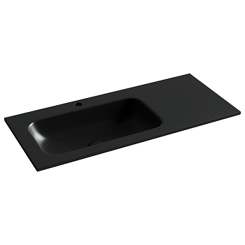 Фото Раковина Ceramicanova Grace CN7014MB мебельная 101 × 45,7 × 13,7 см, черный матовый