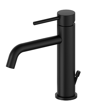 Фото Смеситель Newform XT 4201.01.093 для раковины с донным клапаном, черный матовый