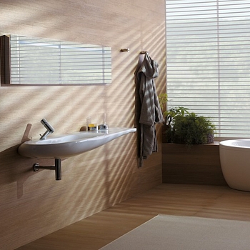 Фото Раковина Laufen Alessi One 8.1497.3.400.104.1 подвесная 120 см, цвет белый