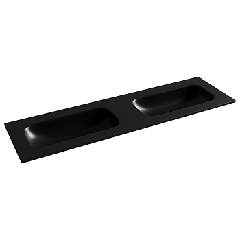 Фото Раковина Ceramicanova Grace CN7023MBwx мебельная 161 × 45,7 × 13,7 см, черный матовый