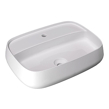 Фото Раковина Alice Nur 33210101 накладная 60 см, цвет белый глянцевый