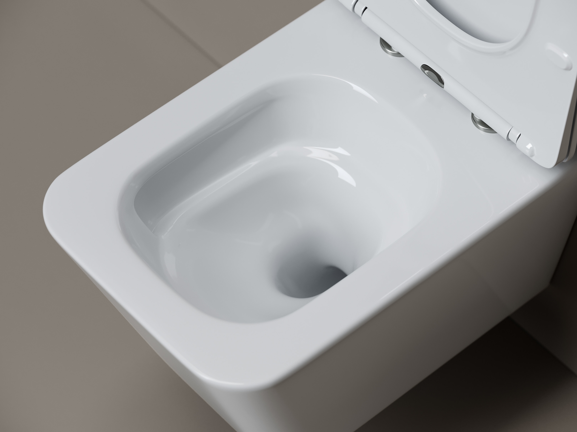 Фото Унитаз Ceramicanova Miro CN11003T с сиденьем подвесной, белый глянцевый