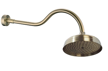 Фото Верхний душ с кронштейном Boheme Medici 413, 20 см, бронза