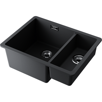 Фото Кухонная мойка Omoikiri Kata 55-2-U-BL 4993389 черный