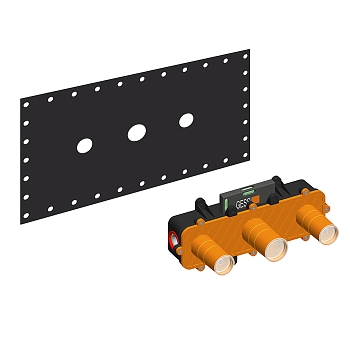 Фото Скрытая часть смесителя Gessi 45089#031, хром