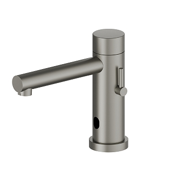 Фото Смеситель Newform Sensitive 66710.M0.070 для раковины электронный, титан матовый