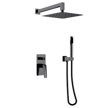 Фото Душевая система Boheme Venturo 374-SGM shine gun metal, графит глянец