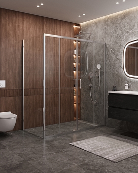 Фото Душевой уголок CezaresMOLVENO-AH-2/1-170/90-C-Cr-IV